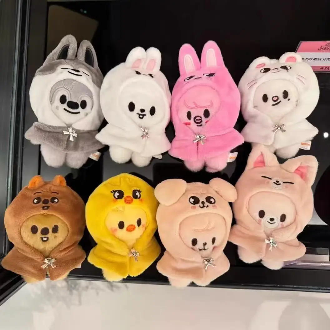 SKZOO Stray Kids KPOP Plush Toy Doll TXT Cartoon Stuffed Plush Animal Rabbit Wolf Bear JYP Fans Leeknow Han Zhicheng Gift