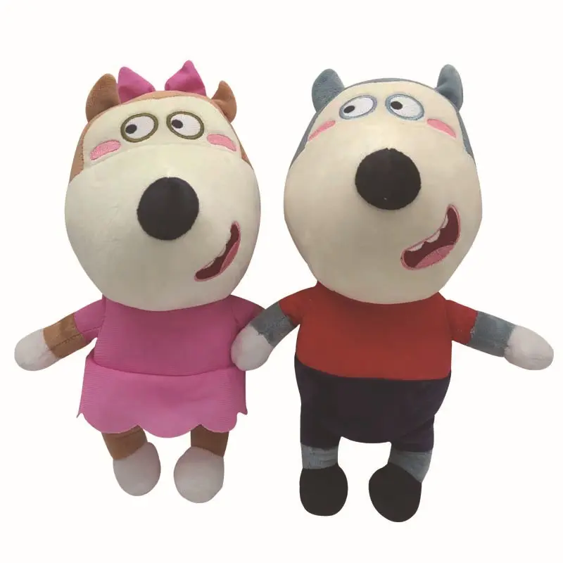30cm Anime Wolfoo Family Plush Toys Cartoon Plushie Lucy Soft Stuffed Dolls Toy For Children Kids Boys Girls Fans Gifts