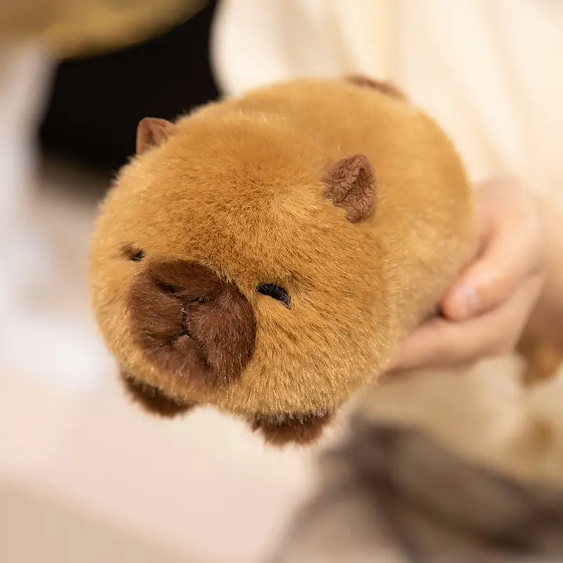 Cute Lying Style Animals Red Panda Capybara Cat Soft Plush Dolls Stuffed Fox Pig Plushie Baby Toys Decoration Gifts For Children