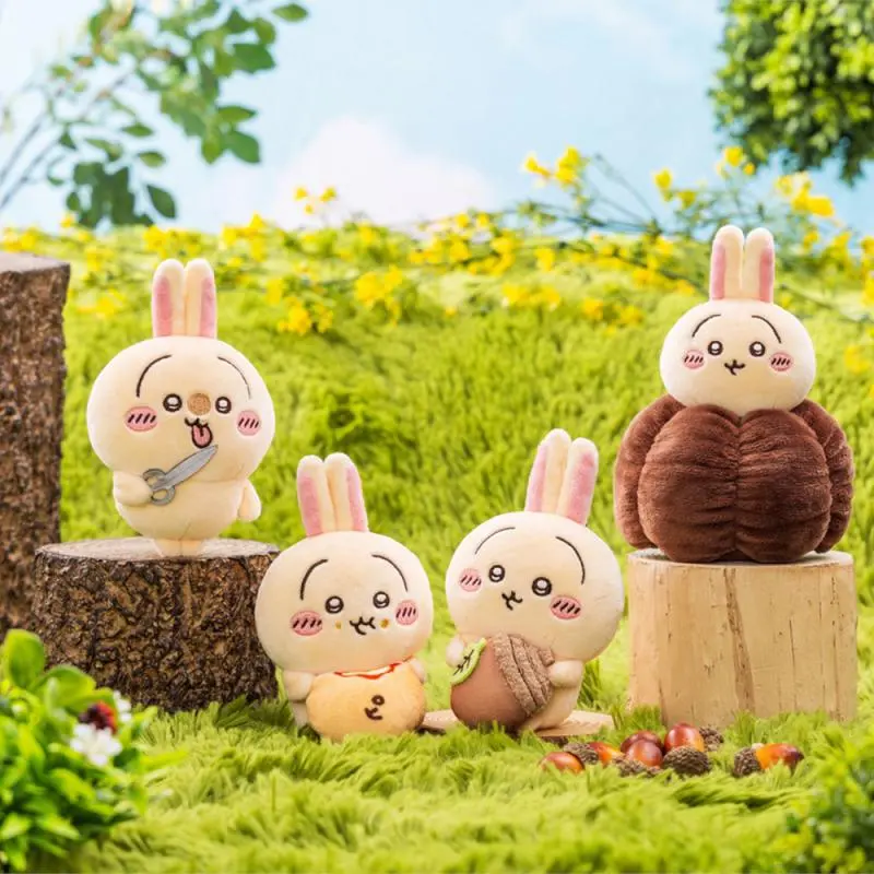 NEW 11CM Kawaii Chikawas Hachiware Usagi Plush Keychain Pendant Soft Stuffed Cute Cartoon Plush Doll Toy Bag Pendant Gift