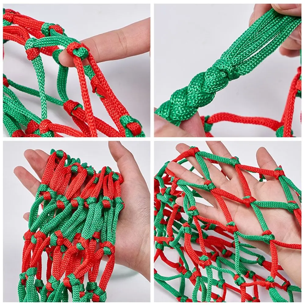 Sports Portable Equipment Nylon Nylon Net Bag Weaving Multiple Colors Basketball Carry Bag Mesh Net Bag Football Balls