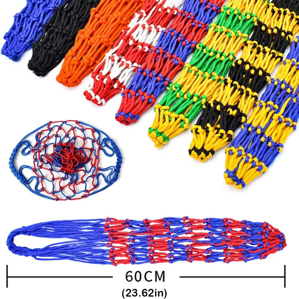 Sports Portable Equipment Nylon Nylon Net Bag Weaving Multiple Colors Basketball Carry Bag Mesh Net Bag Football Balls
