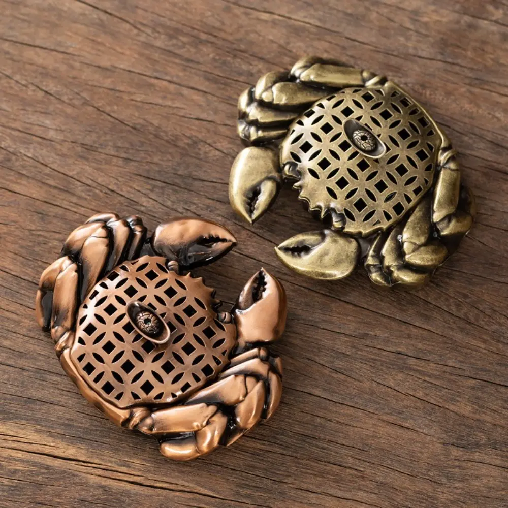 Crab Type Incense Burner Hollow Out Metal Aromatherapy Stove Classical Elegance Ancient Style Aroma Furnace