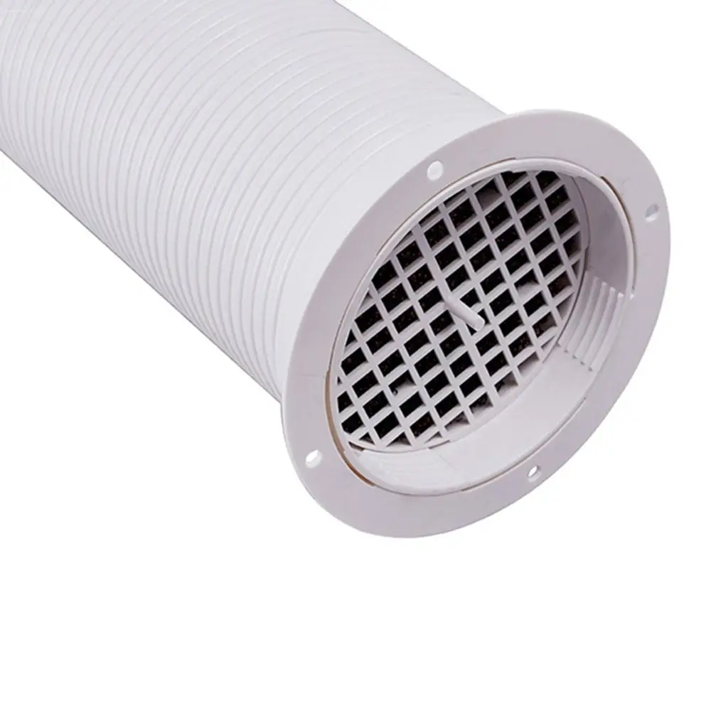 1Pcs Through Wall ABS Pipe Grid Connectable 75/110/160 Type Air Exhaust Outlet Integrated Anti-backflow Ventilation Cap