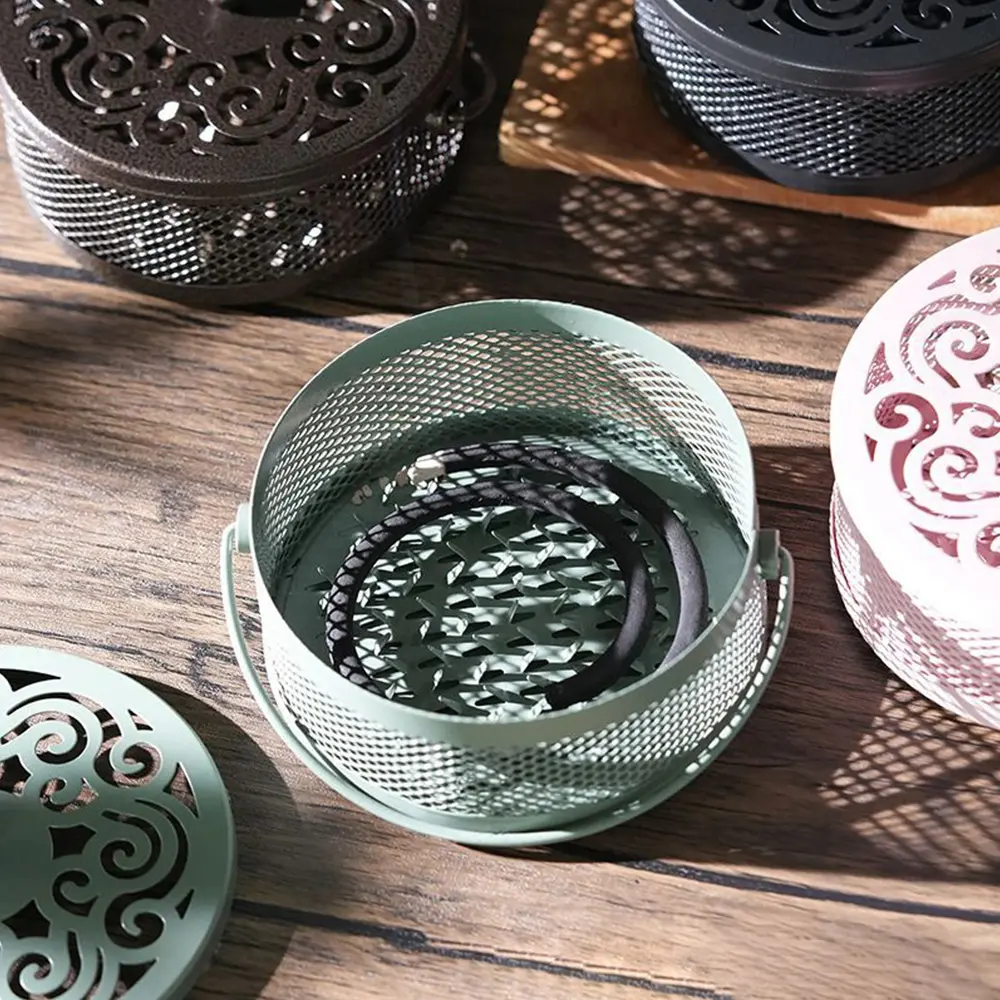 New Insect Repellent Mosquito Coil Tray Holder Anti-fire Sandalwood Incense Burner Cover Anti-Mosquito Mosquito-repellent Holder