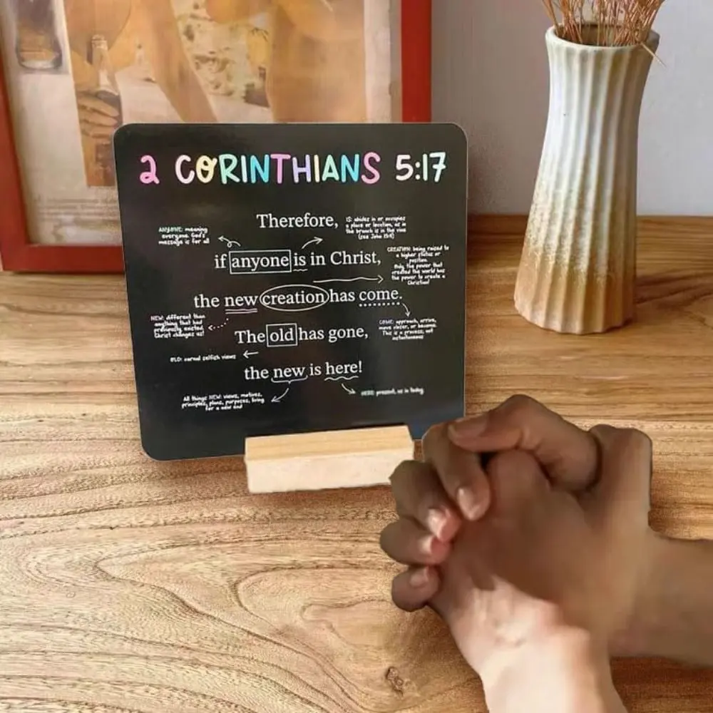 New 52 Cards Scripture Cards Every Week With Stand Catholic Prayer Card Portable Bibles Verses Prayer Card Know Your Bibles