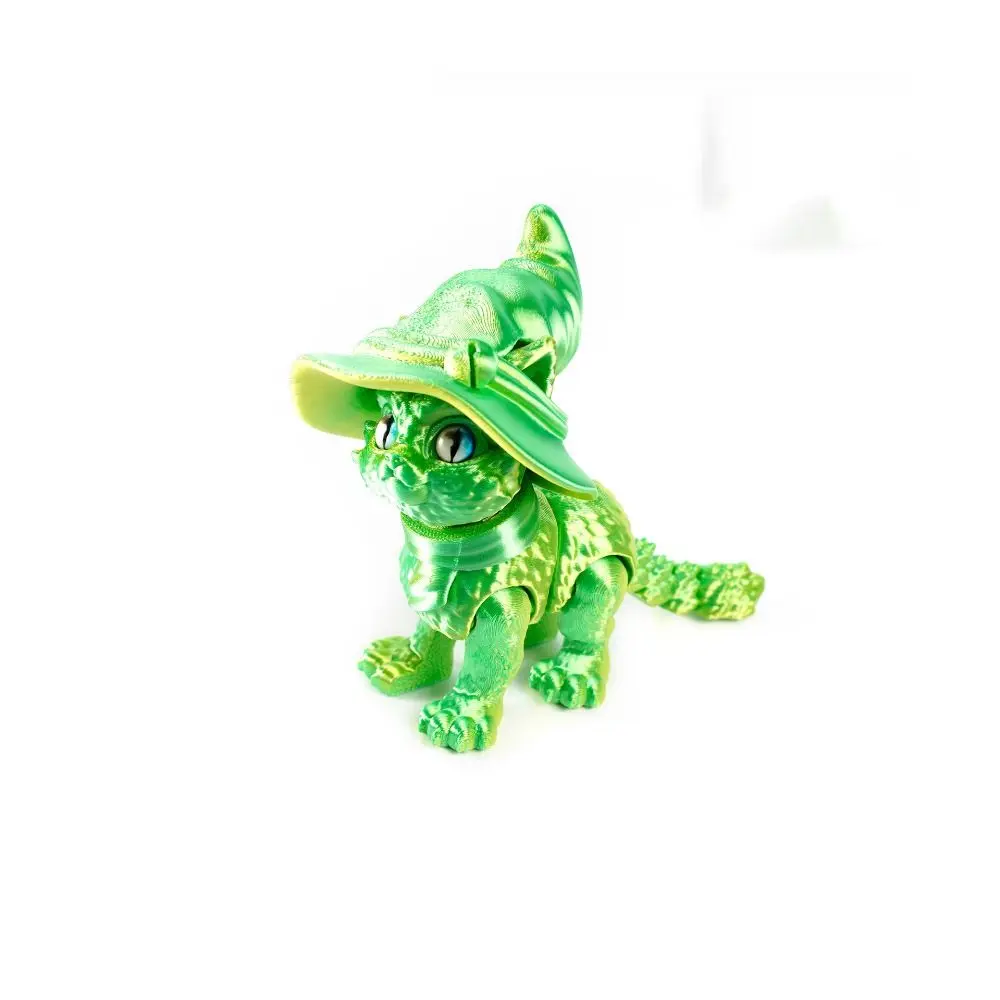 PLA Cat Ornament Figure 10cm Articulated Joints Magic Cat Model Movable Stress Relief 3D Printing Magic Cat