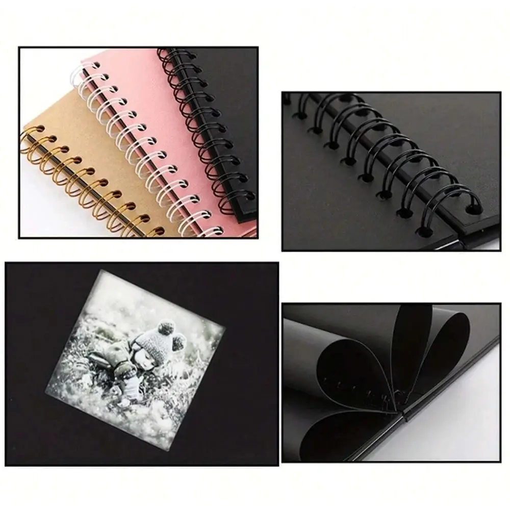 Lovely 6 Inch Scrapbook Photo Album 20 Internal Pages Cover Window Design Memory Book Paper Travel Album For Lover Baby Wedding