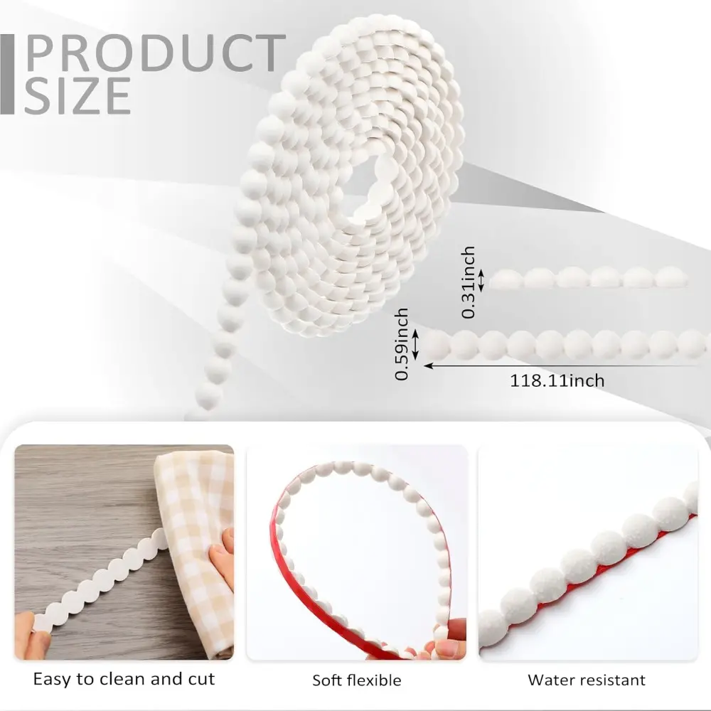 New 3 Meters Wall Molding Trim Paintable Self-Adhesive Wall Baseboard Flat Stickers PVC Stick for Walls TV Wall Edge