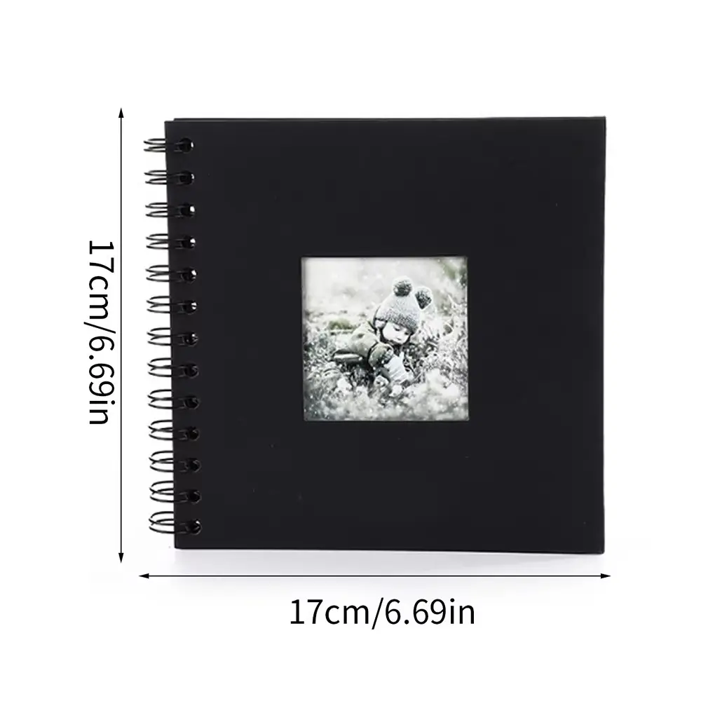 Lovely 6 Inch Scrapbook Photo Album 20 Internal Pages Cover Window Design Memory Book Paper Travel Album For Lover Baby Wedding