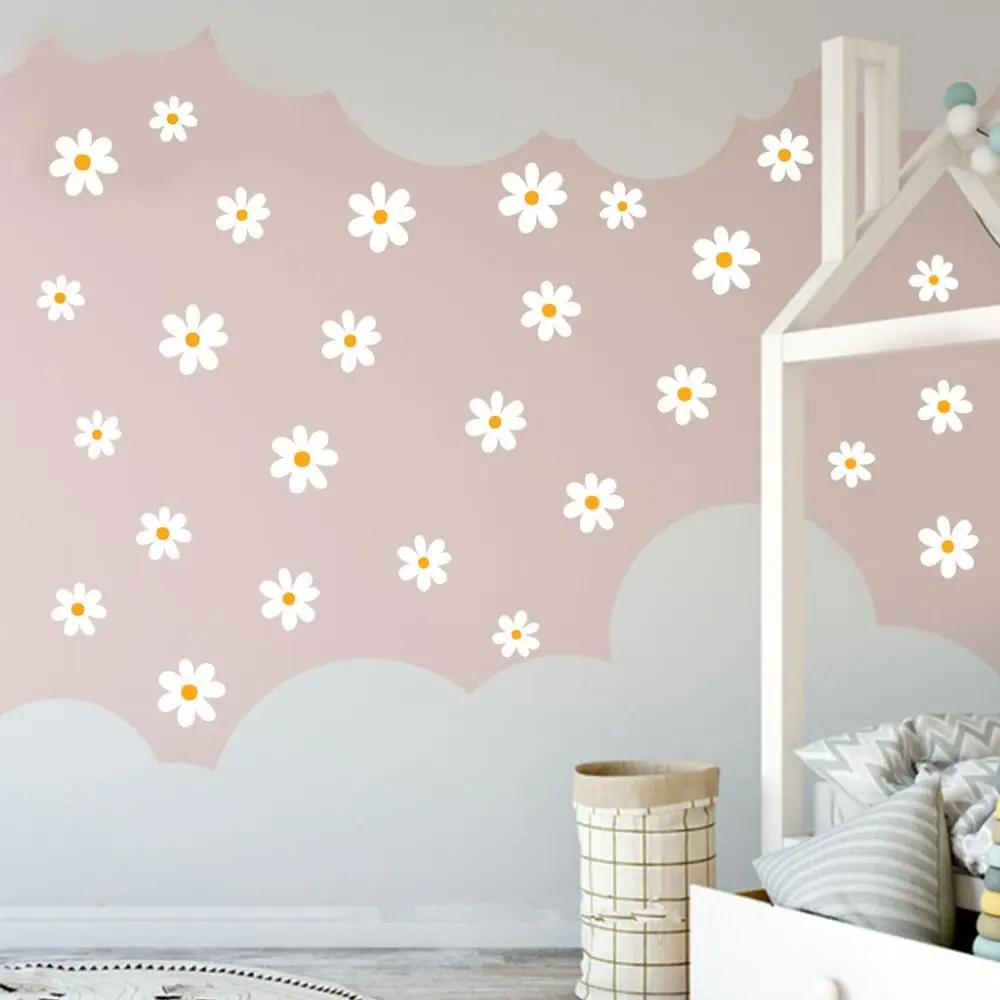 New 30x60cm Wall Stickers Self-adhesive DIY Bedroom Decorative Stickers Flower Window Sticker for Bedroom Living Home Decor