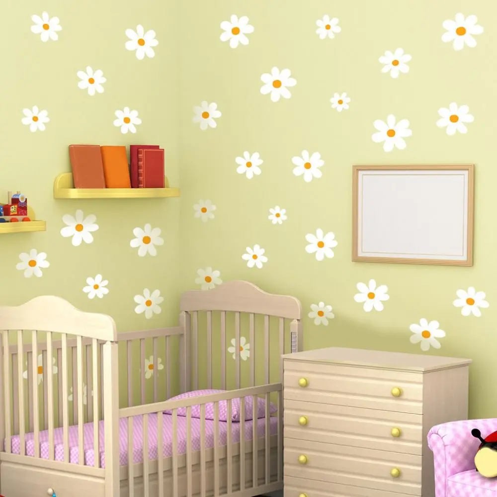 New 30x60cm Wall Stickers Self-adhesive DIY Bedroom Decorative Stickers Flower Window Sticker for Bedroom Living Home Decor