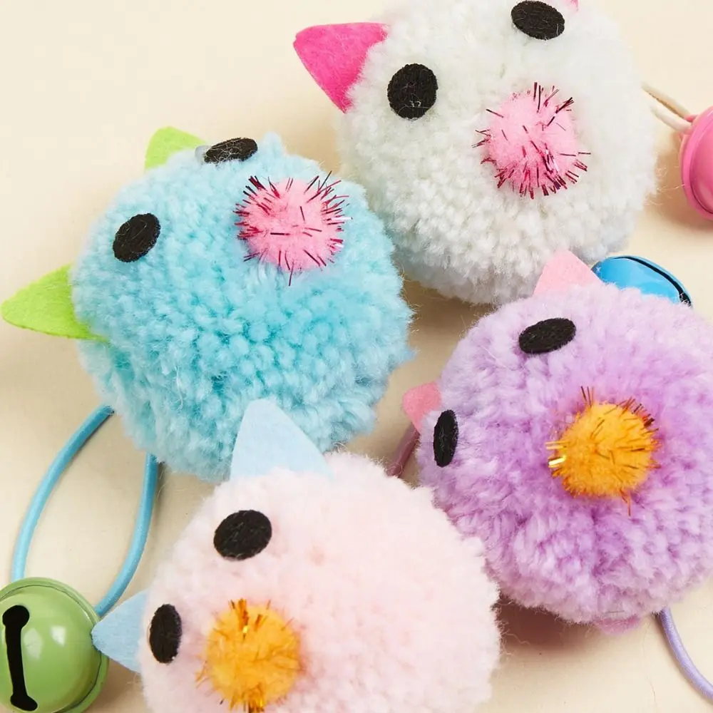 Plush Plush Mouse Cat Toys With Bell Bite Resistant Cats Fun Playing Scratch Training Toy Relieve Boredom Interactive Kitten Toy