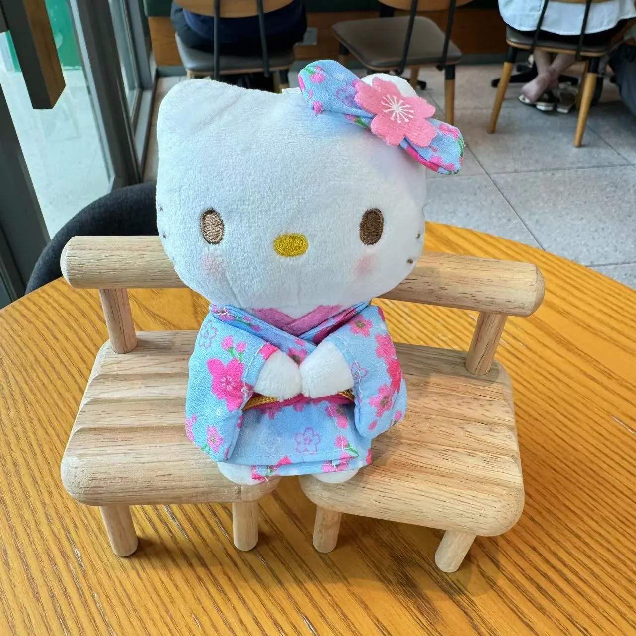 Sanrio Hello Kitty Stuff 10Cm Plush Keychain Kawaii Japanese Style Kimono Stuffed Toys Doll Backpack Pendant Hellokitty Peluches