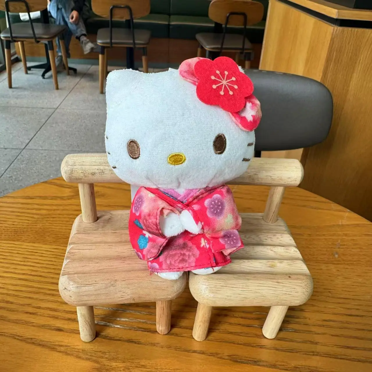 Sanrio Hello Kitty Stuff 10Cm Plush Keychain Kawaii Japanese Style Kimono Stuffed Toys Doll Backpack Pendant Hellokitty Peluches