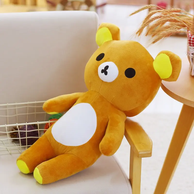 20/35cm Kawaii Brown Bear Stuffed Plush Toy Cartoon Cute Long Bear Plush Doll Sleeping Pillow for Girlfriend's Birthday Gift