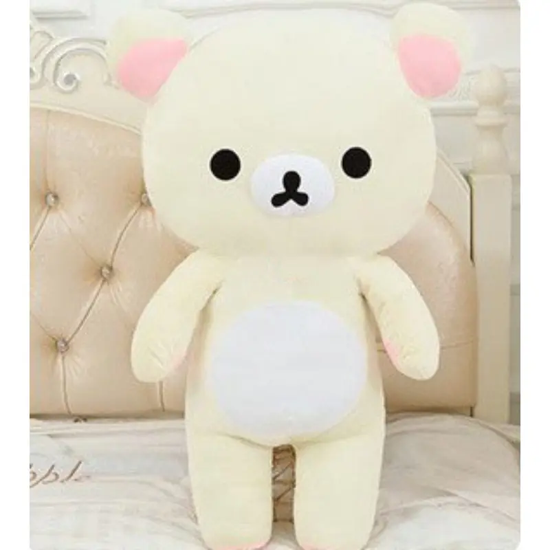 20/35cm Kawaii Brown Bear Stuffed Plush Toy Cartoon Cute Long Bear Plush Doll Sleeping Pillow for Girlfriend's Birthday Gift
