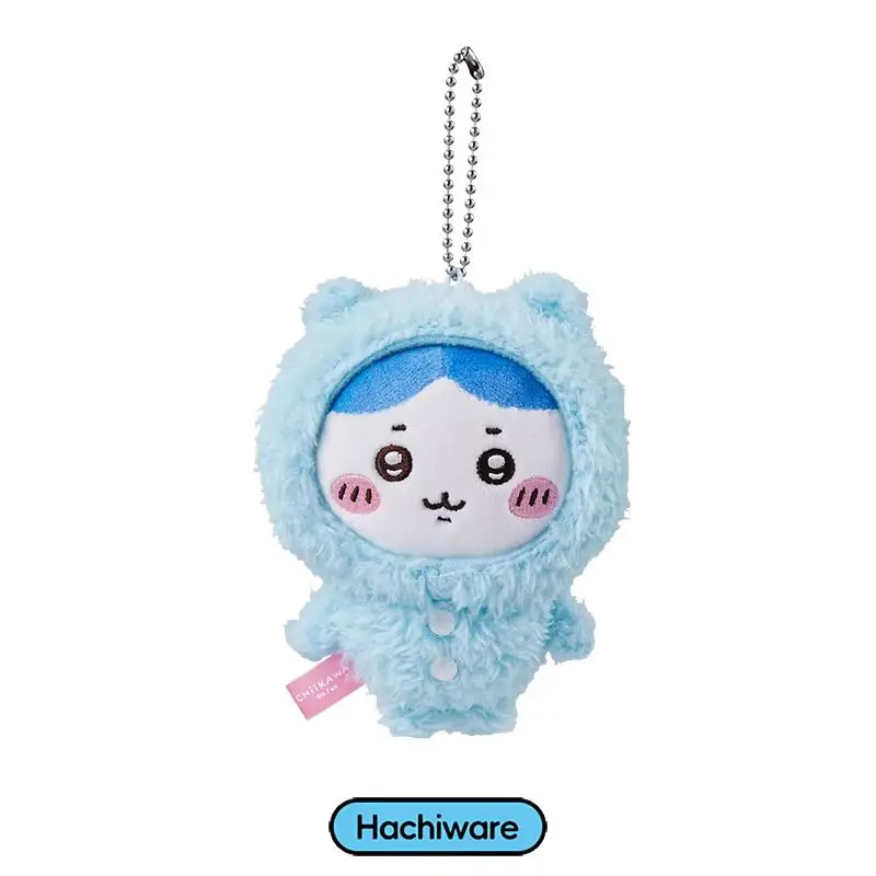 Miniso Chiikawa Series Pajamas Chiikawa Hachiware Usagi Cute Plush Keychain Toy Doll Pendant Warm Room Decor Girls Birthday Gift