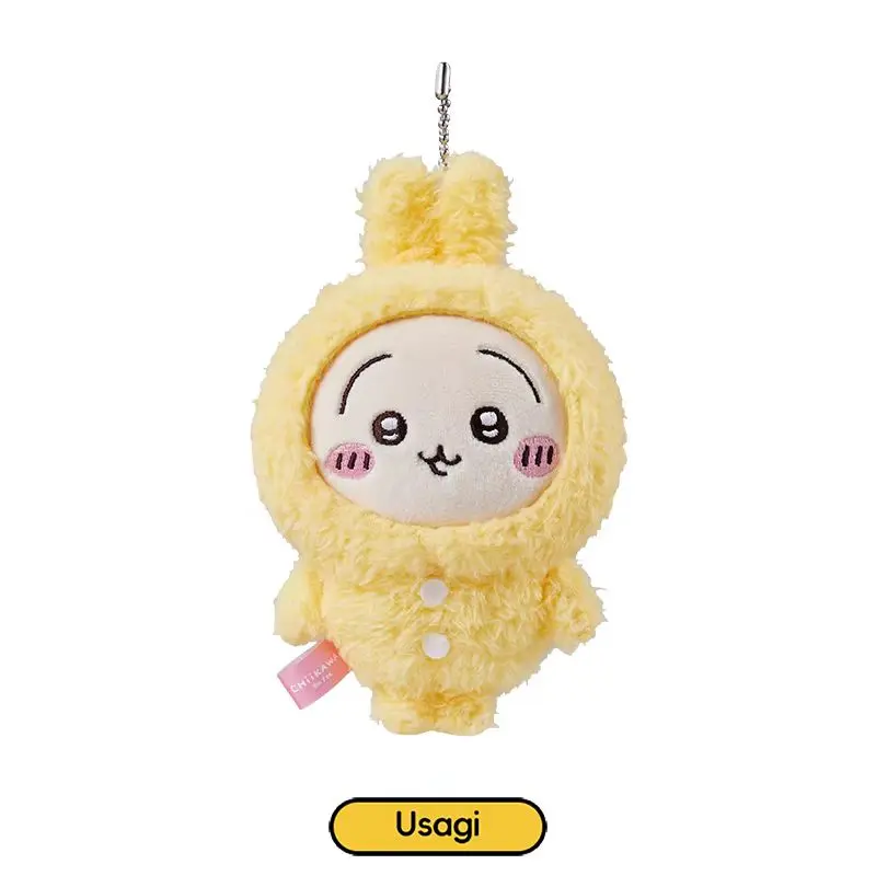 Miniso Chiikawa Series Pajamas Chiikawa Hachiware Usagi Cute Plush Keychain Toy Doll Pendant Warm Room Decor Girls Birthday Gift