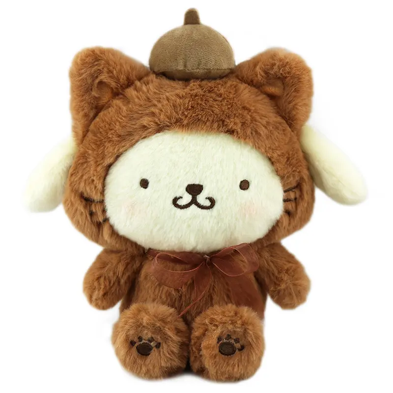 Sanrio Plush Pillow Hello Kitty Kawaii Kuromi Dolls Cartoon Stuffed Plushies Melody Cinnamoroll Pochacco Toys Decoration Gifts