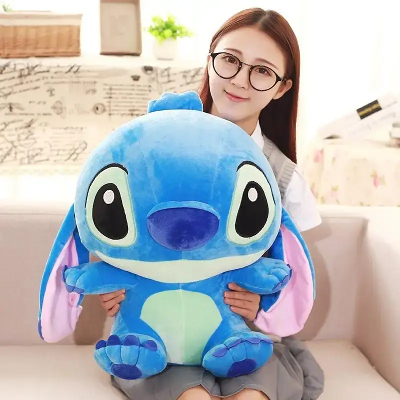Big Size Disney Lilo & Stitch Stuffed Plush Doll Edition Stitch Plush Doll Creative Kawaii Stitch Pillow Toy Birthday Xmas Gift