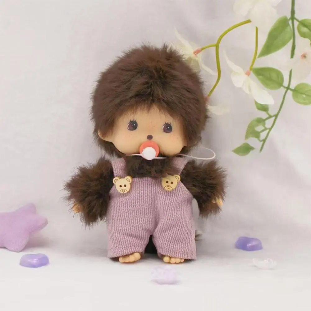 Kawaii Kindergarten Mochi Doll 15cm  PP Cotton Monkey Plush Doll Hand Puppet Bag Pendant Charm Gift Plush Toy