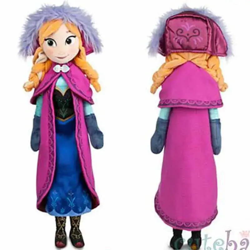 Cute Frozen Snow Queen Elsa Stuffed Doll Princess Anna Elsa Doll Girl Toys Elza Stuffed Plush Kids Toys Halloween Birthday Gift