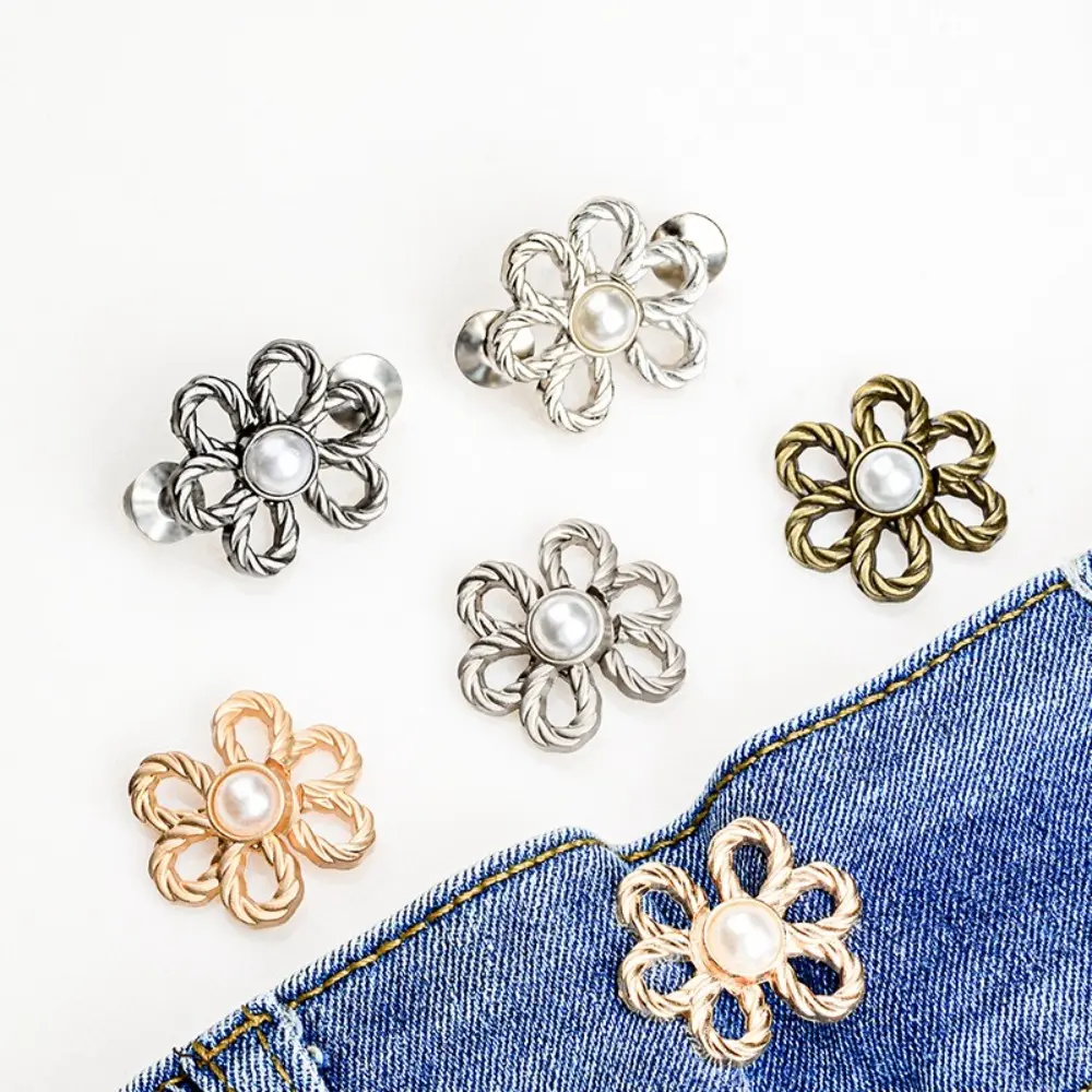 New DIY Tighten Waist Button Detachable Clip Reduce Waist Adjustable Buckle No Sewing Retractable Button Clothing Accessories