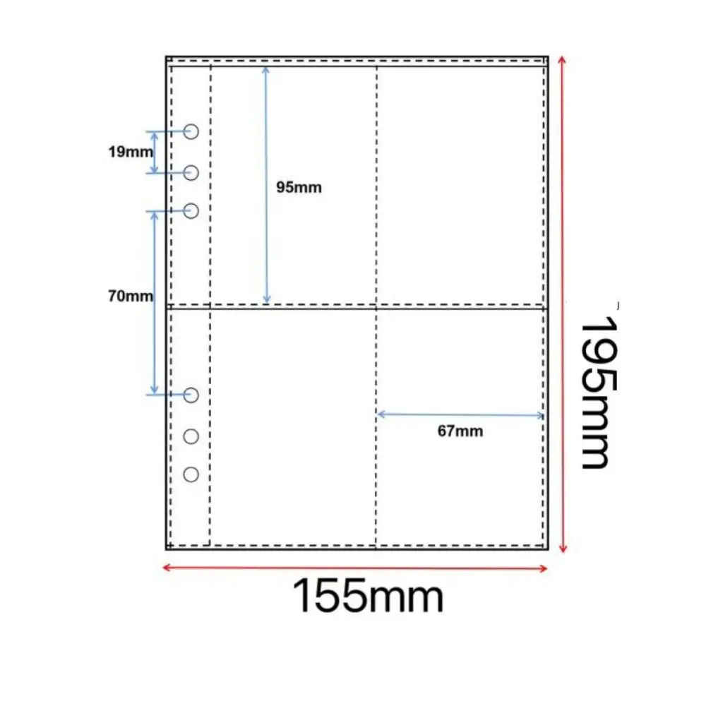 Durable Butterfly Design A5 Photo Album Loose-leaf 3-inch Size 3-inch K-pop Idol Photo Binder Photocard Holder Concert