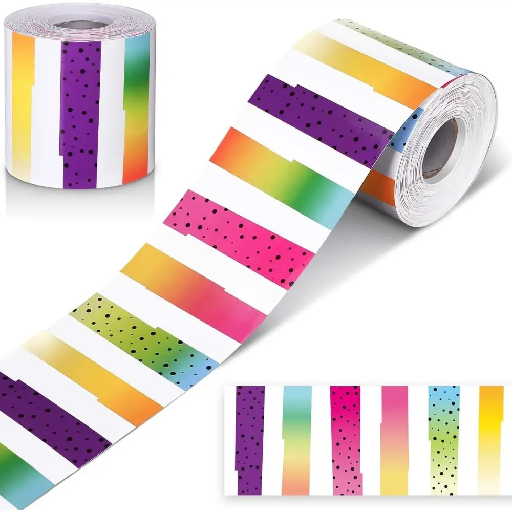 New Self Adhesive Chalkboard Bulletin Board Border Paper DIY Border Paper 7.6cm x 18M Decorative Stickers Handmade Crafts