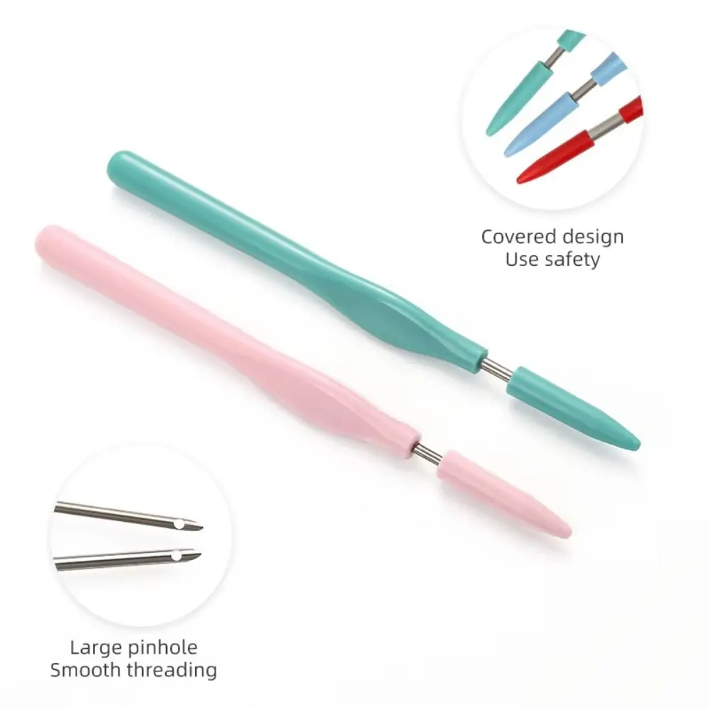 1/4Pcs Adjustable Embroidery Punch Needle Kit DIY Craft Poking Cross Stitch Tools Punching Needle Embroidery Pen