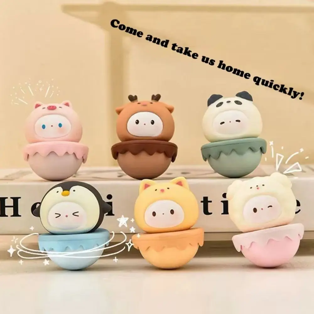 Cute Resin Cartoon Panda Statue DIY Crafts Dollhouse Decoration Miniature Panda Figurines Mini Animals Figurine Car Ornament