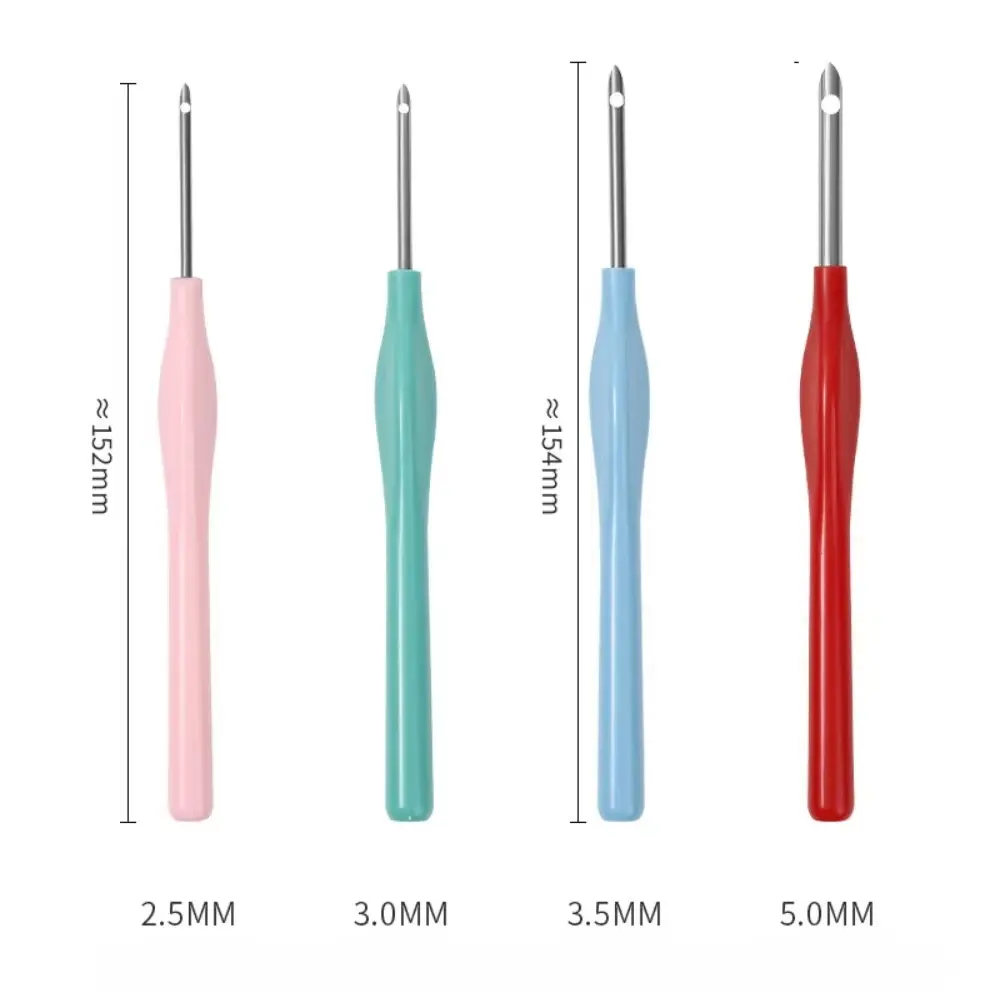 1/4Pcs Adjustable Embroidery Punch Needle Kit DIY Craft Poking Cross Stitch Tools Punching Needle Embroidery Pen
