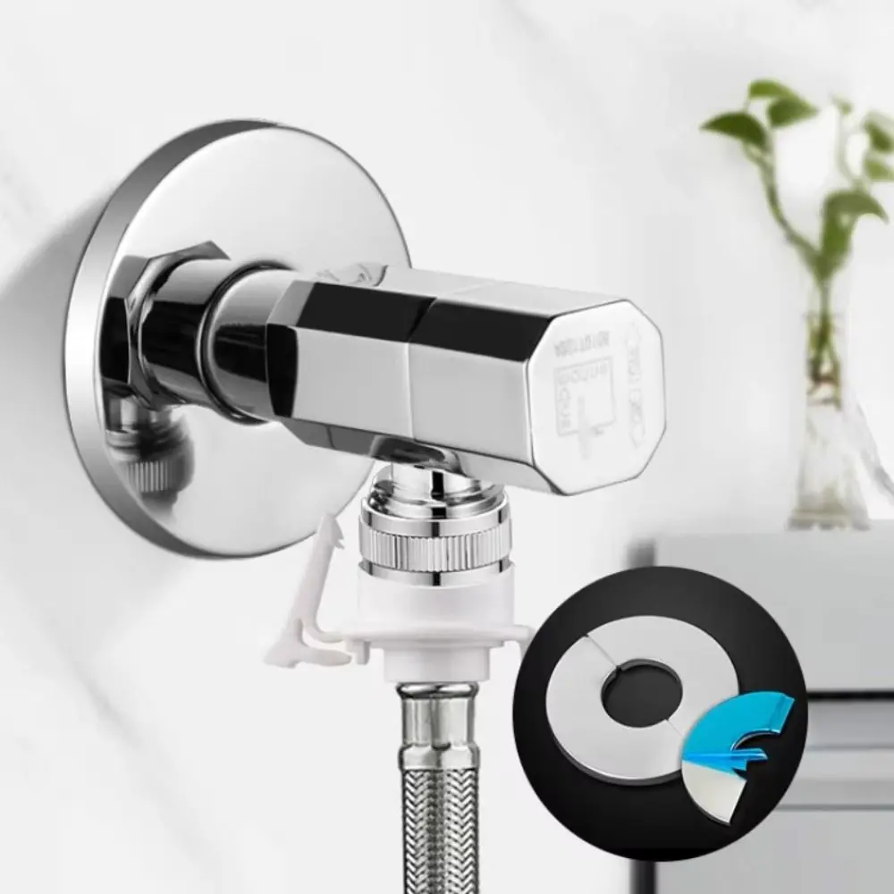 Useful Self-Adhesive Shower Faucet Cover Stainless Steel Silver Faucet Decorative Cover Faucet Decor