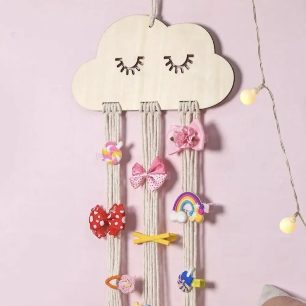 New Creative Hair Bow Organizer Wood Wall Mount Hair Clip Organizer Hair Clip Organizer for Girls DIY Craft