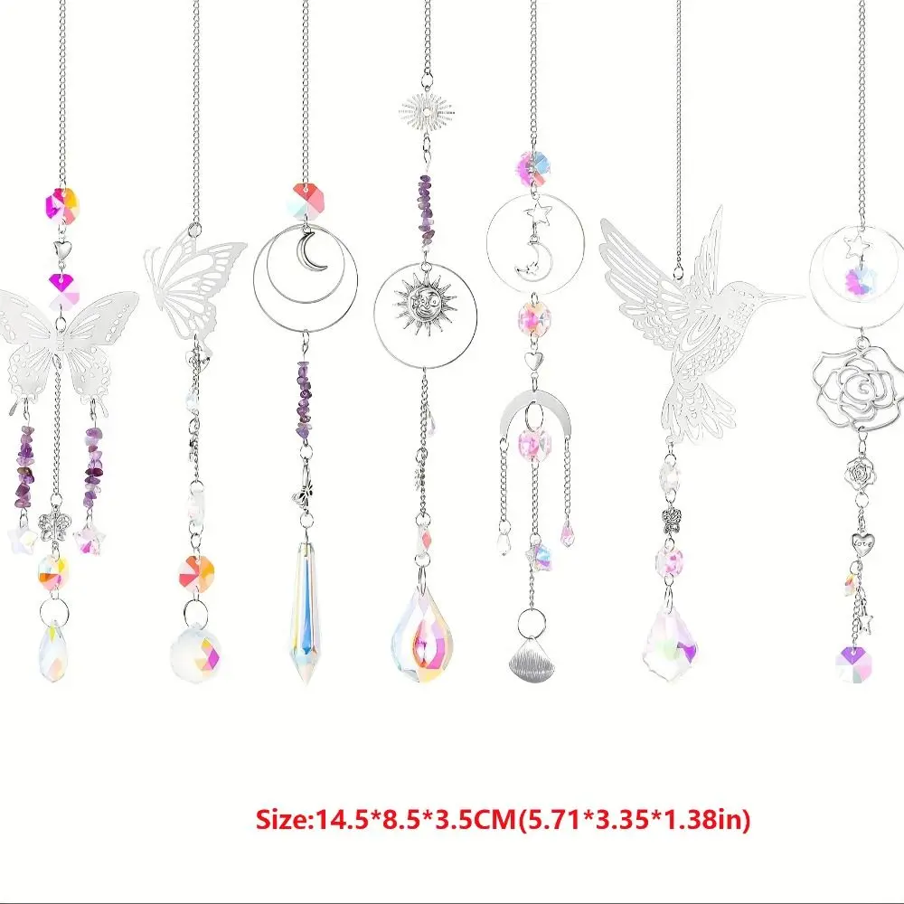 400Pcs Exquisite Crystal Sun Catcher Arts Colorful DIY Crystal Suncatcher Crafts Kit Suncatchers DIY Making Supplies Gift