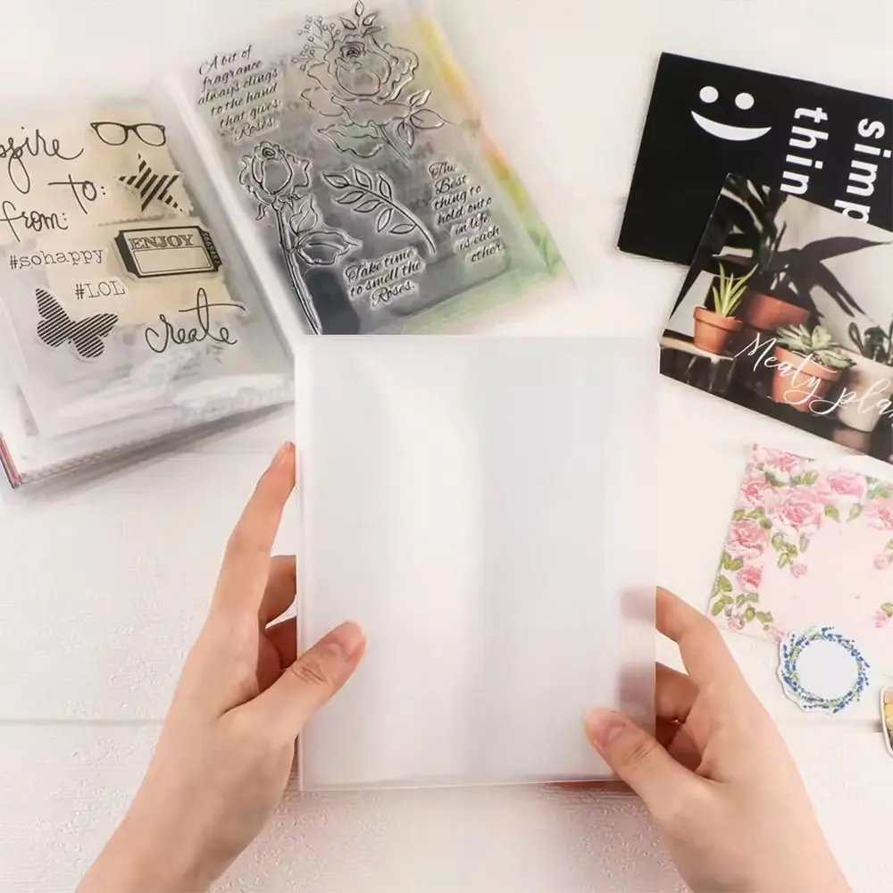 Waterproof A6 Information Booklet With 40 Pockets Large Capacity Photocards Postcard Card Notebook Transparent Booklet Book