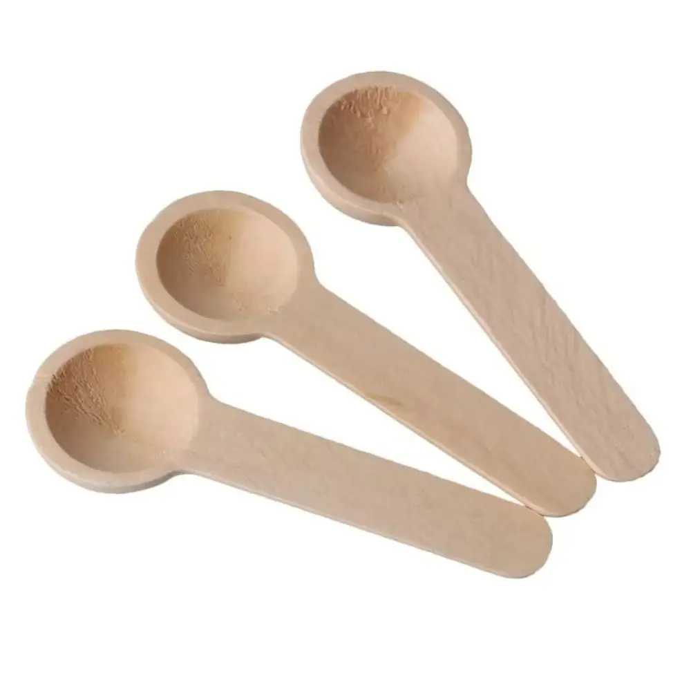 20 PCS Home Essentials Mini Wooden Spoons Lightweight Handcrafted Measuring Spoons Multi-Purpose Coffee Spoons