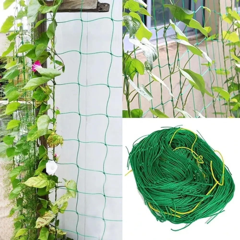 Flexible Rope Garden Trellis Netting High-quality Nylon Multifunction Plant Support Netting Climbing Plants Netting