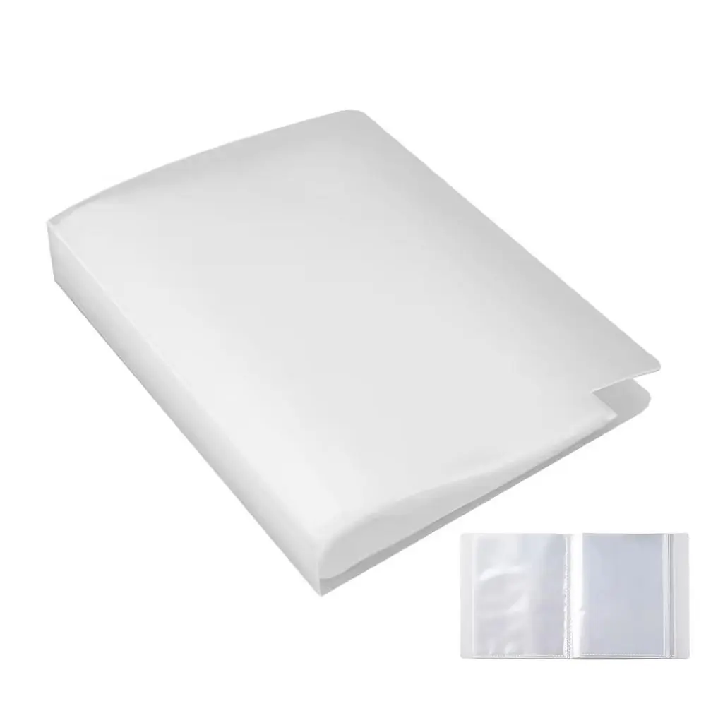 Waterproof A6 Information Booklet With 40 Pockets Large Capacity Photocards Postcard Card Notebook Transparent Booklet Book