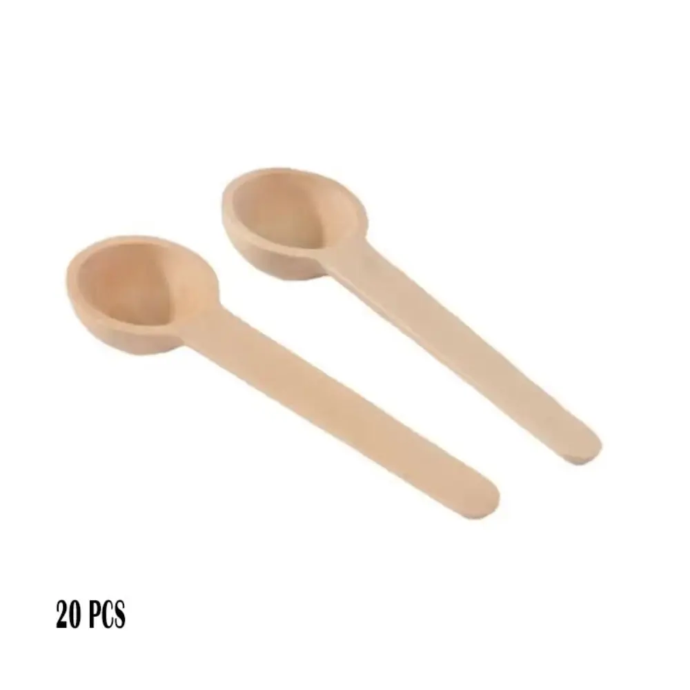 20 PCS Home Essentials Mini Wooden Spoons Lightweight Handcrafted Measuring Spoons Multi-Purpose Coffee Spoons