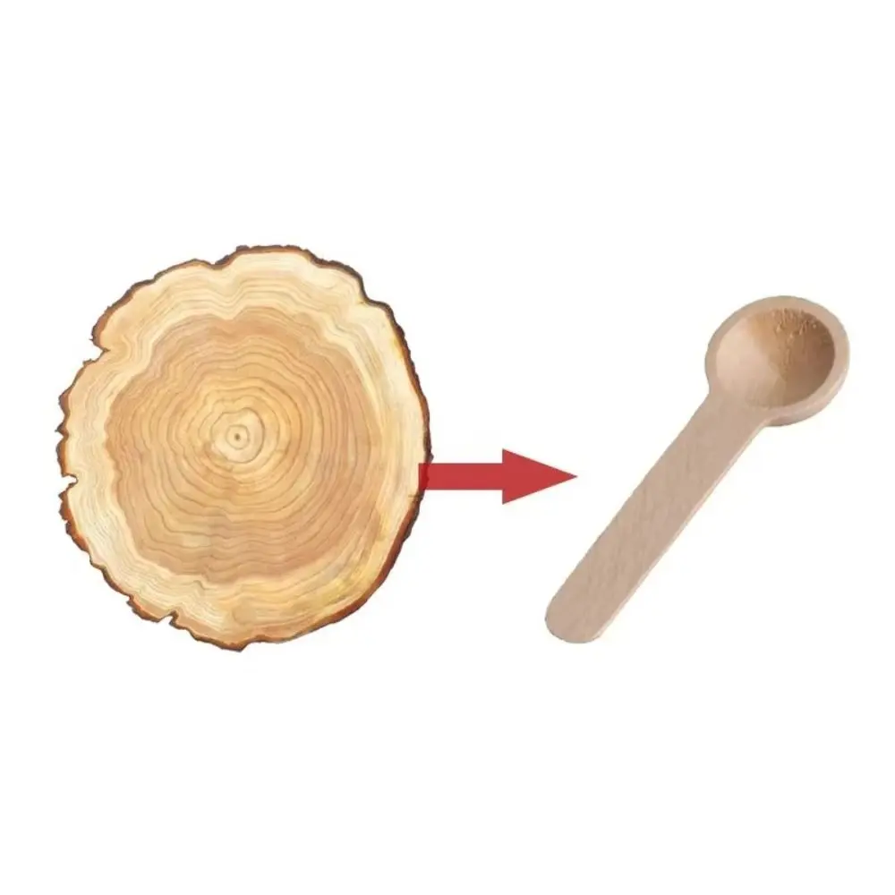 20 PCS Home Essentials Mini Wooden Spoons Lightweight Handcrafted Measuring Spoons Multi-Purpose Coffee Spoons