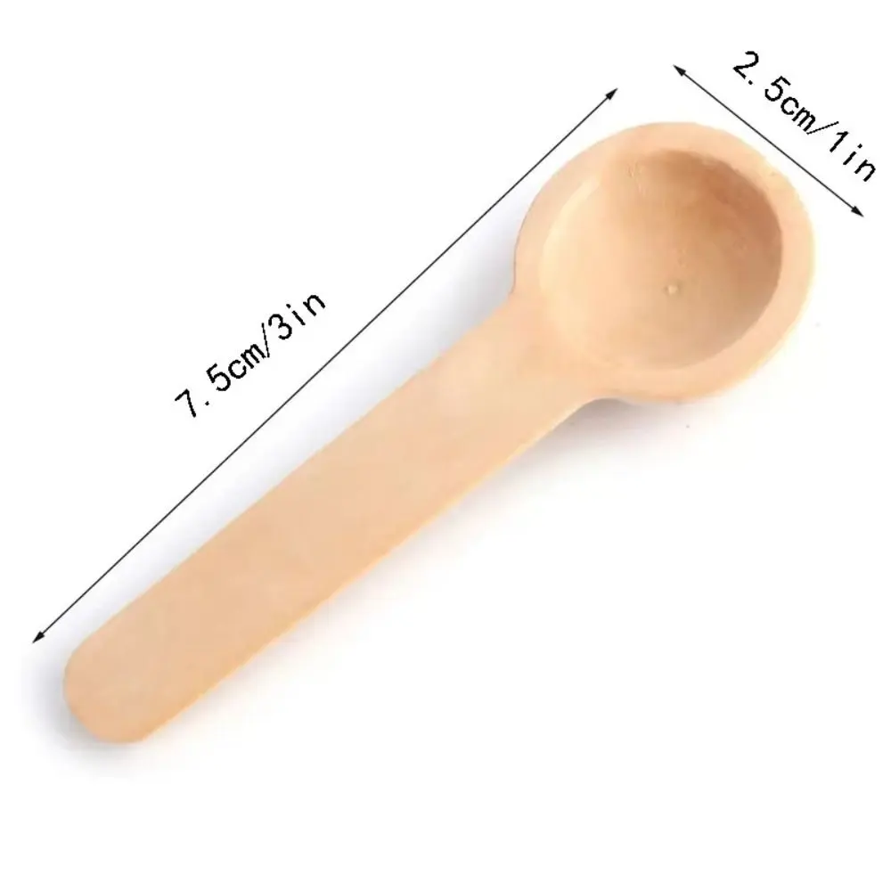20 PCS Home Essentials Mini Wooden Spoons Lightweight Handcrafted Measuring Spoons Multi-Purpose Coffee Spoons