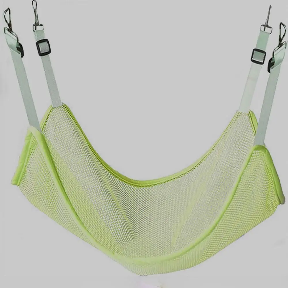 Sturdy Mesh Pet Hammock Hangable Adjustable Pet Sleeping Resting Bed Breathable Pet Swing Bed Balcony