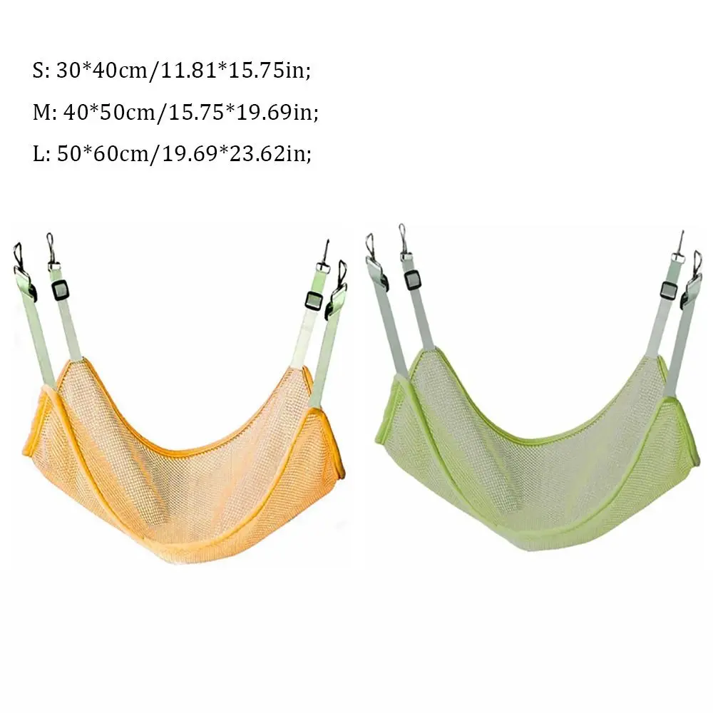 Sturdy Mesh Pet Hammock Hangable Adjustable Pet Sleeping Resting Bed Breathable Pet Swing Bed Balcony