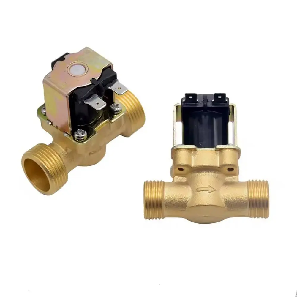 3/4” 1/2” Electric Solenoid Magnetic Valve DC 24V AC 220V DC12V Normally Closed Brass Water Control Magnetic Switching