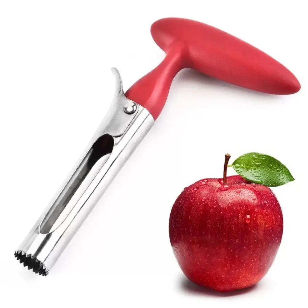 Stainless Steel Apple Core Cutter Sharp Serrature Core Removed Apple Corer Tool Sturdy Easy to Clean Apple Core Remover