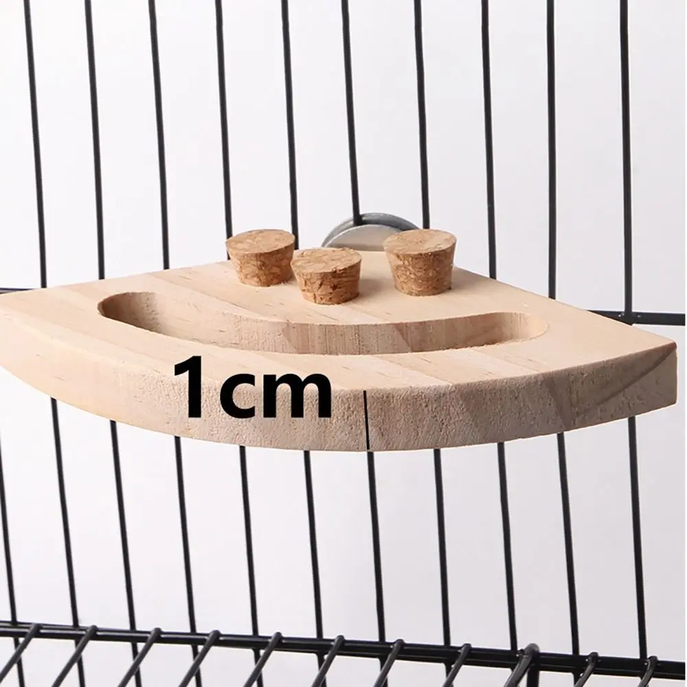Wooden Parrot Platform Detachable Interactive Play Bird Perch Stand Birdcage Accessories Relieve Boredom Bird Gnawing Puzzle Toy
