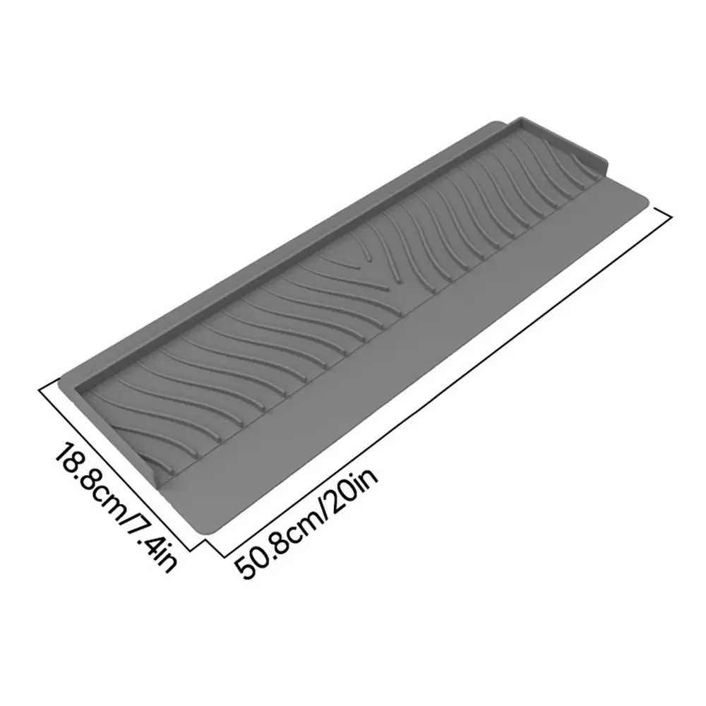 Silicone Sink Splash Guard Sucker Foldable Faucet Splash Pad Anti-spray Can Be Cropped Faucet Mat Splash Catcher Kitchen