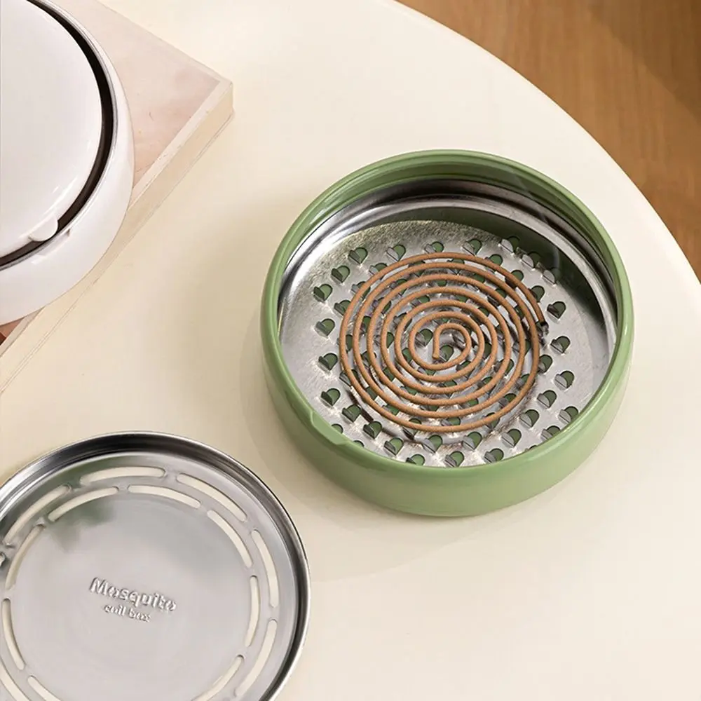 With Tray Mosquito Coil Holder Useful Safe Design Mosquito Coil Bracket Anti-Mosquito Sandalwood Incense Burner